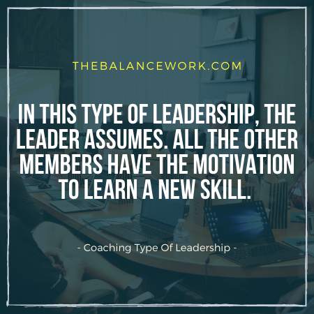 Coaching Type Of Leadership