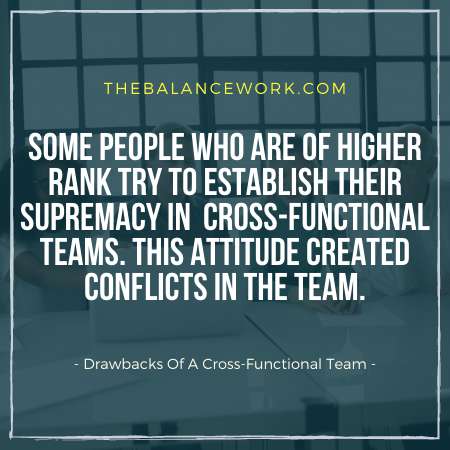 Drawbacks Of A Cross-Functional Team
