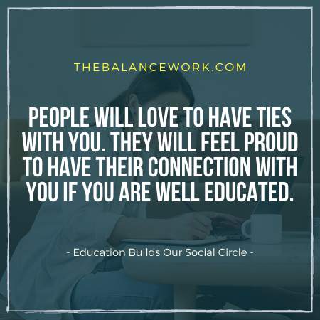 Education Builds Our Social Circle