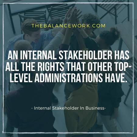 Internal Stakeholders In Business