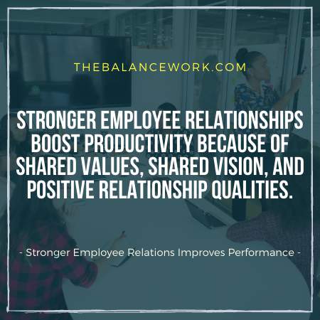 Stronger Employee Relationships Improves Performance