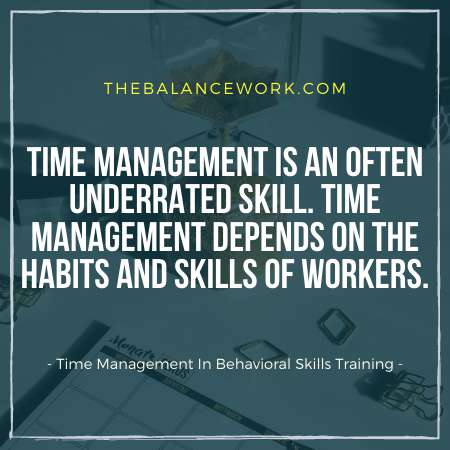 Time Management In Behavioral Skills Training