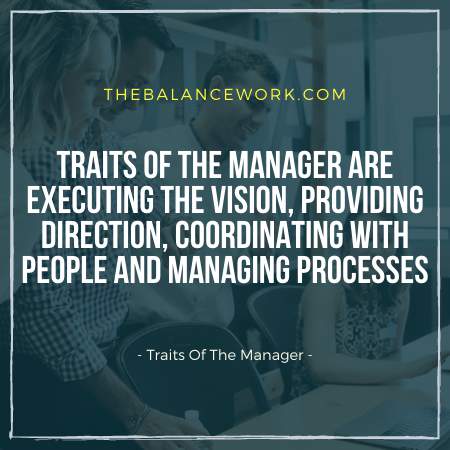 Traits Of The Manager