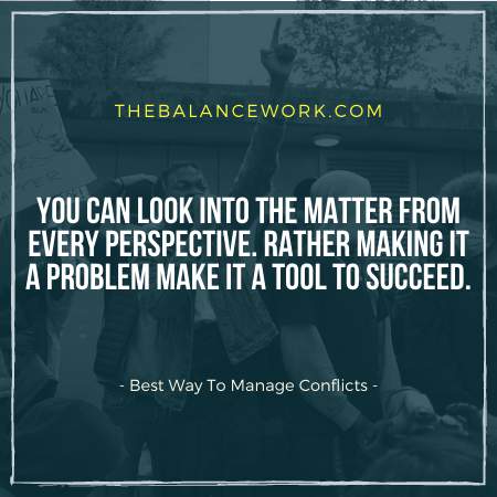 Best Way To Manage Conflicts