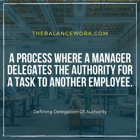 Defining Delegation Of Authority