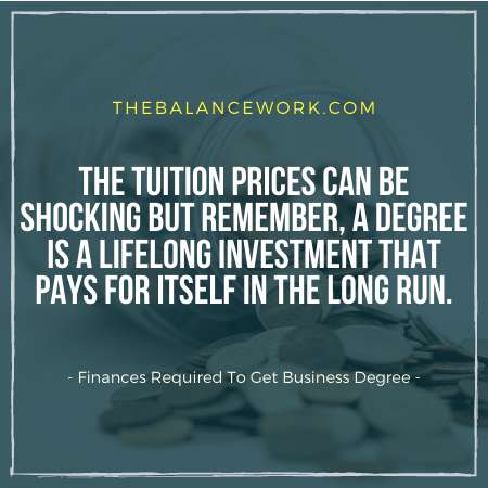 Finances Required To Get Business Degree