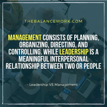 Leadership VS Management