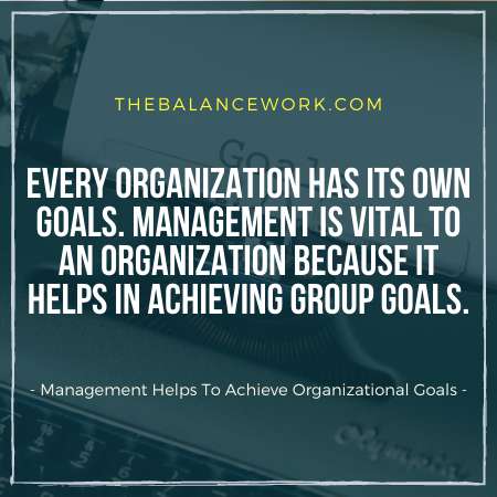 Management Helps To Achieve Organizational Goals