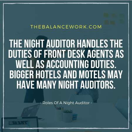 Roles Of A Night Auditor