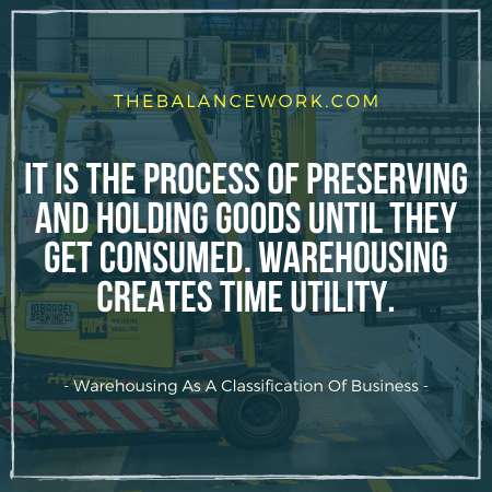 Warehousing As A Classification Of Business