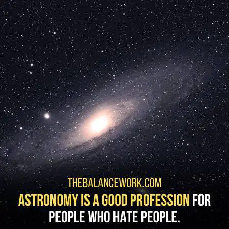 Astronomy Takes You Away From People