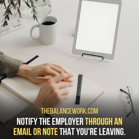 Leave A Note To Your Employer For Getting Out Of Work