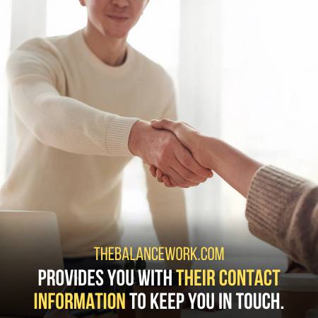 A Great Sign Is The Interviewer Provides You With Their Contact Information