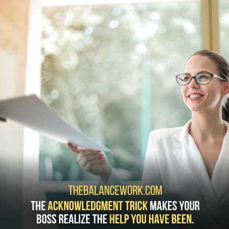 Listing Your Achievements To your Boss - The Acknowledgment Trick