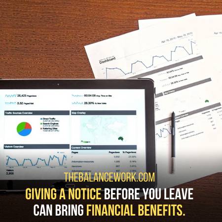 Leaving Without Notice Can Deprive You Of Monetary Benefits