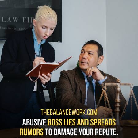 Abusive Boss Loves To Spread Around A False Word