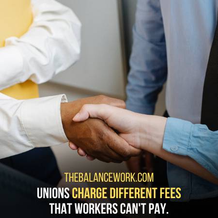 Unions Charge Fee From Workers