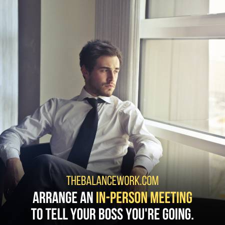 Meet Your Boss In A Personal Meeting And Tell Him 