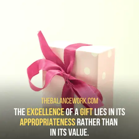 excellence of a gift