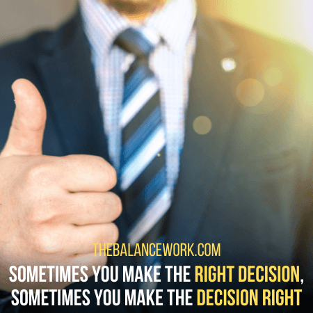 right decision