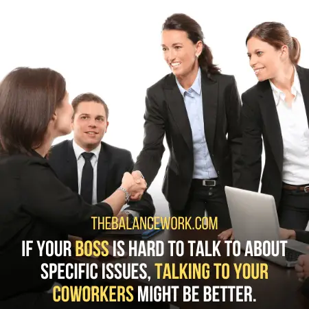 talk to coworker