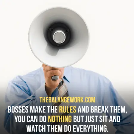 bosses make rules