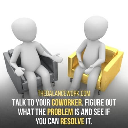 talk to coworker