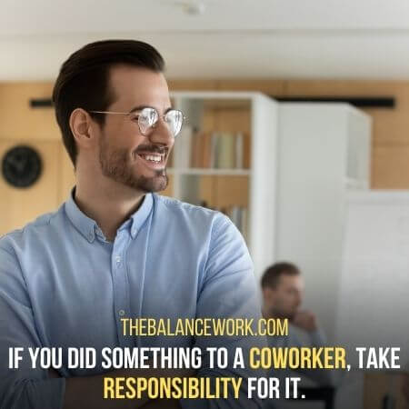 Take responsibility for it.