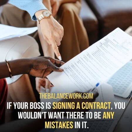 Any mistakes - How To Ask Your Boss To Sign A Document