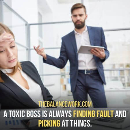 Finding fault - Toxic Boss Signs