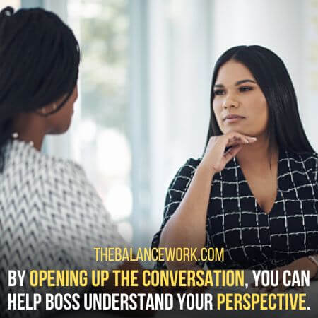 Opening up the conversation - What To Do When Your Boss Pressurizes You