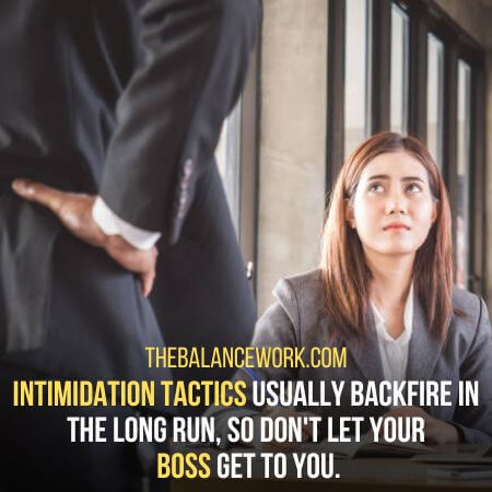 Intimidation  - Why Does My Boss Stare At Me
