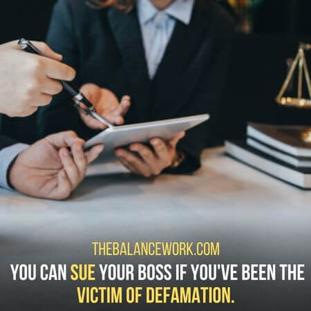 Victim of defamation.