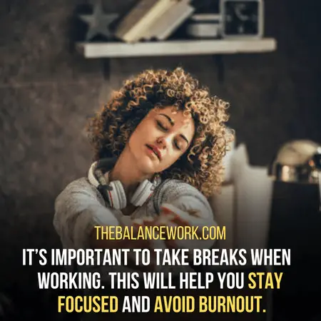 Avoid burnout.