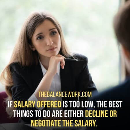 Decline or negotiate the salary - how to decline a job offer due to salary
