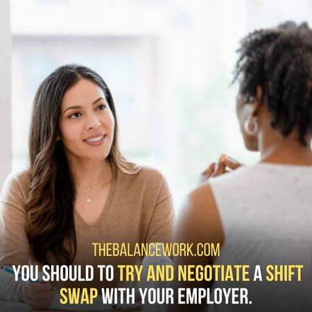 Shift swap - can an employer make you stay after your scheduled shift