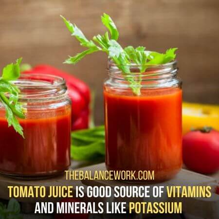 Tomato juice - Healthy Drinks For Work
