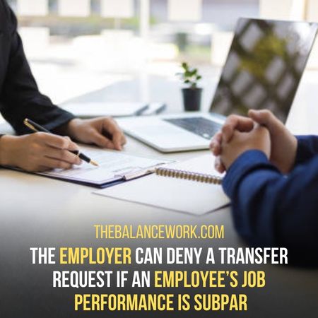 Employee’s job  performance is subpar - Can An Employer Stop You From Transferring