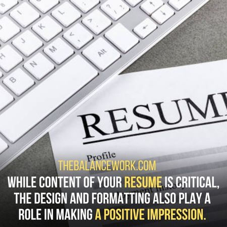 A positive impression. - How to match your resume to the job you want