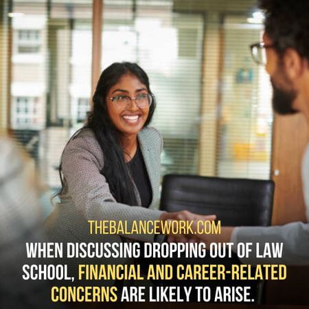 Financial and career-related concerns - How To Explain Dropping Out Of Law School?